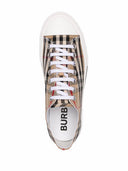 Burberry Check Motif Canvas Sneakers