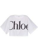 Chloè Camiseta De Algodón Con Logo