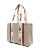 Chloè Woody Mittelgroße Canvas-Tragetasche