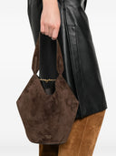 Borsa a secchiello mini in pelle Khaite Lotus
