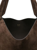 Borsa a secchiello mini in pelle Khaite Lotus
