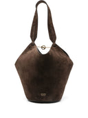 Borsa a secchiello mini in pelle Khaite Lotus