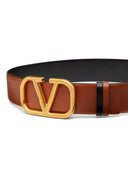Ceinture réversible en cuir avec logo Vlogo Valentino Garavani