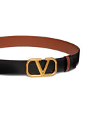 Ceinture réversible en cuir avec logo Vlogo Valentino Garavani