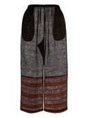 トリー バーチ リネン ストライプ ビーチ パンツ