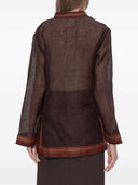 Tory Burch Linen Striped Tunic