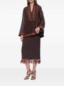 Tory Burch Linen Striped Tunic