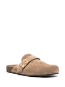 Pantuflas de piel de ante suave de Tory Burch