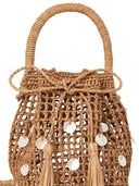 Borsa a secchiello Alanui Precious Moments Rafia
