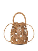 Borsa a secchiello Alanui Precious Moments Rafia