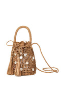 Borsa a secchiello Alanui Precious Moments Rafia