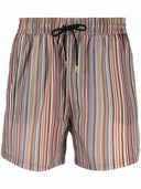 Pantaloncini da bagno a righe con firma Paul Smith