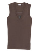 Brunello Cucinelli Camiseta sin mangas de algodón