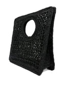 Jacquemus Le Petit Carre Spiaggia Rafia Handtasche