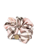 Burberry-Seiden-Scrunchie mit Karomuster