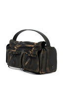 Acne Studios Bolso de cuero con múltiples bolsillos