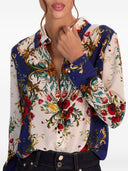 Alice + Olivia Printed Silk Shirt
