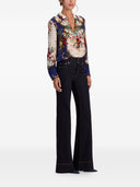 Alice + Olivia Printed Silk Shirt
