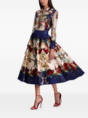 Alice + Olivia Printed Midi Skirt