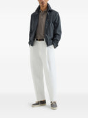 Polo in cotone con logo Brunello Cucinelli