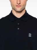 Polo in cotone con logo Brunello Cucinelli