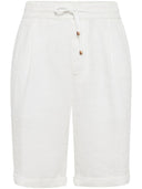 Brunello Cucinelli Linen Bermuda Shorts