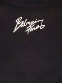 T-shirt court en coton à logo Balmain