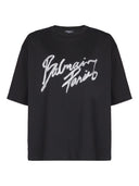 Balmain Logo Cotton T Shirt
