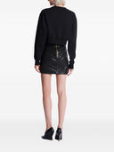Felpa corta con logo Balmain