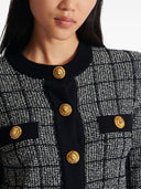 Tweedowy kardigan Balmain