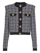 Tweedowy kardigan Balmain