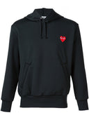Felpa con cappuccio e zip in cotone Comme Des Garcons