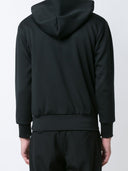 Felpa con cappuccio e zip in cotone Comme Des Garcons