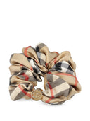 Chouchou en soie à carreaux Burberry