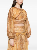 Haut en coton et soie Zimmermann Wanderlust