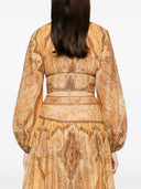 Haut en coton et soie Zimmermann Wanderlust