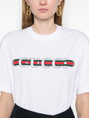 T-shirt en coton à logo Gucci