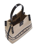 Bolso bombonera Balmain Release de lona y piel