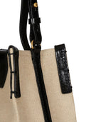 Bolso bombonera Balmain Release de lona y piel
