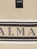 Balmain lance un petit fourre-tout en toile et en cuir