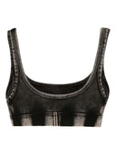 Diesel Bralette-bh met denimprint