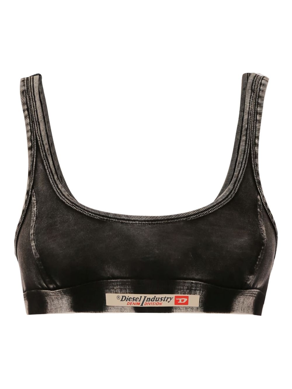 Diesel Denim Print Bralette Bra