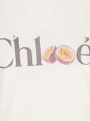 Chloè T-shirt i bomull med logotyp