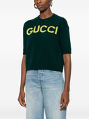 Pull en laine à logo Gucci