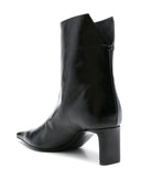 Khaite Ona Leather Ankle Boots