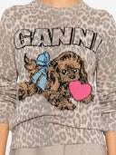 Ganni Wool Crewneck Sweater