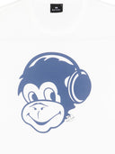 T-shirt in cotone con cuffie Monkey di Paul Smith Ps