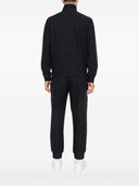 Felpa con zip in misto cotone di Emporio Armani