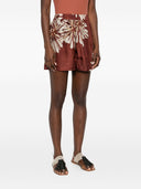 Shorts in Seta Stampata Brunello Cucinelli