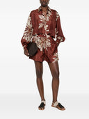 Shorts in Seta Stampata Brunello Cucinelli